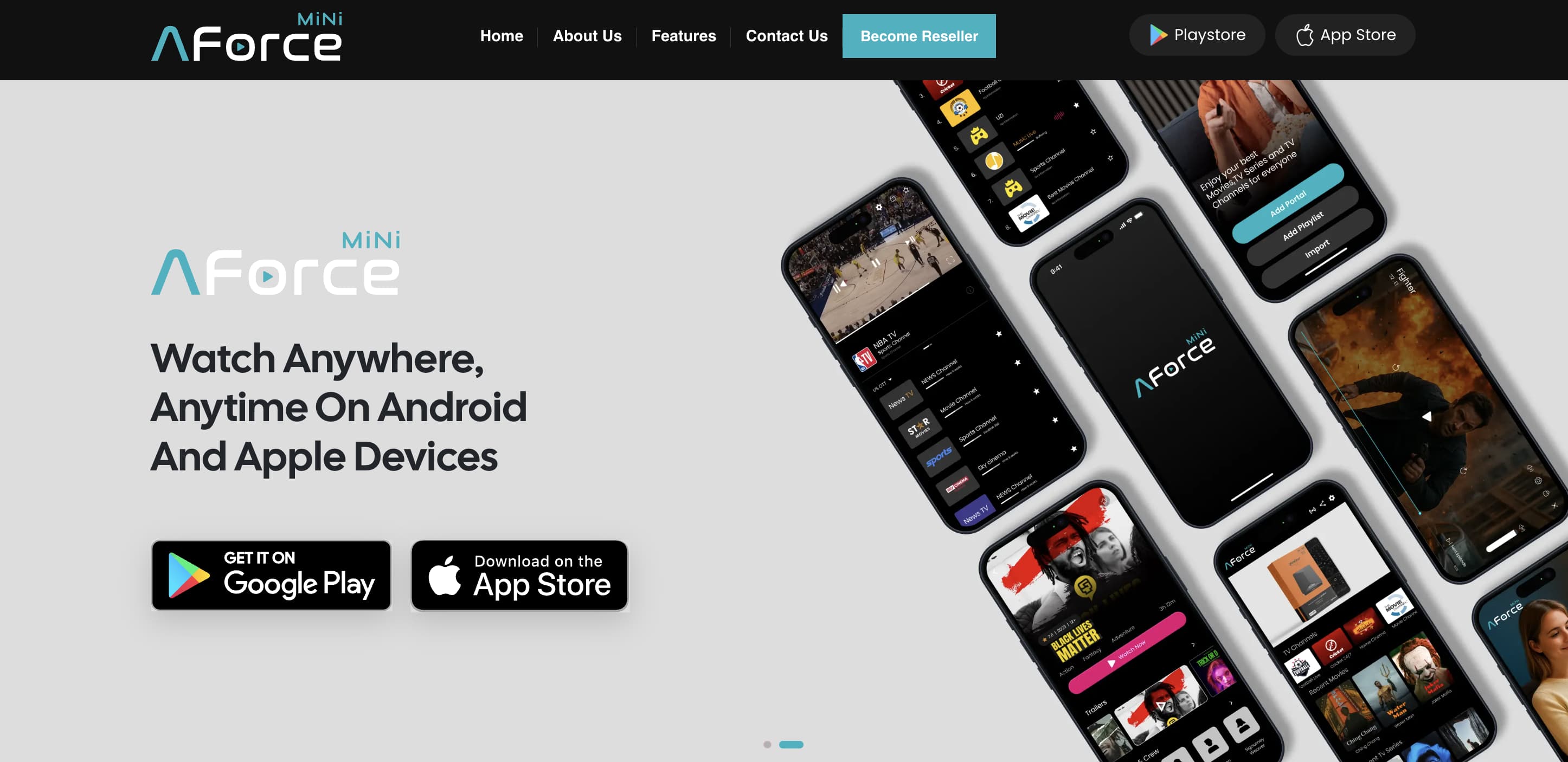 AppForce Mini product interface and cover