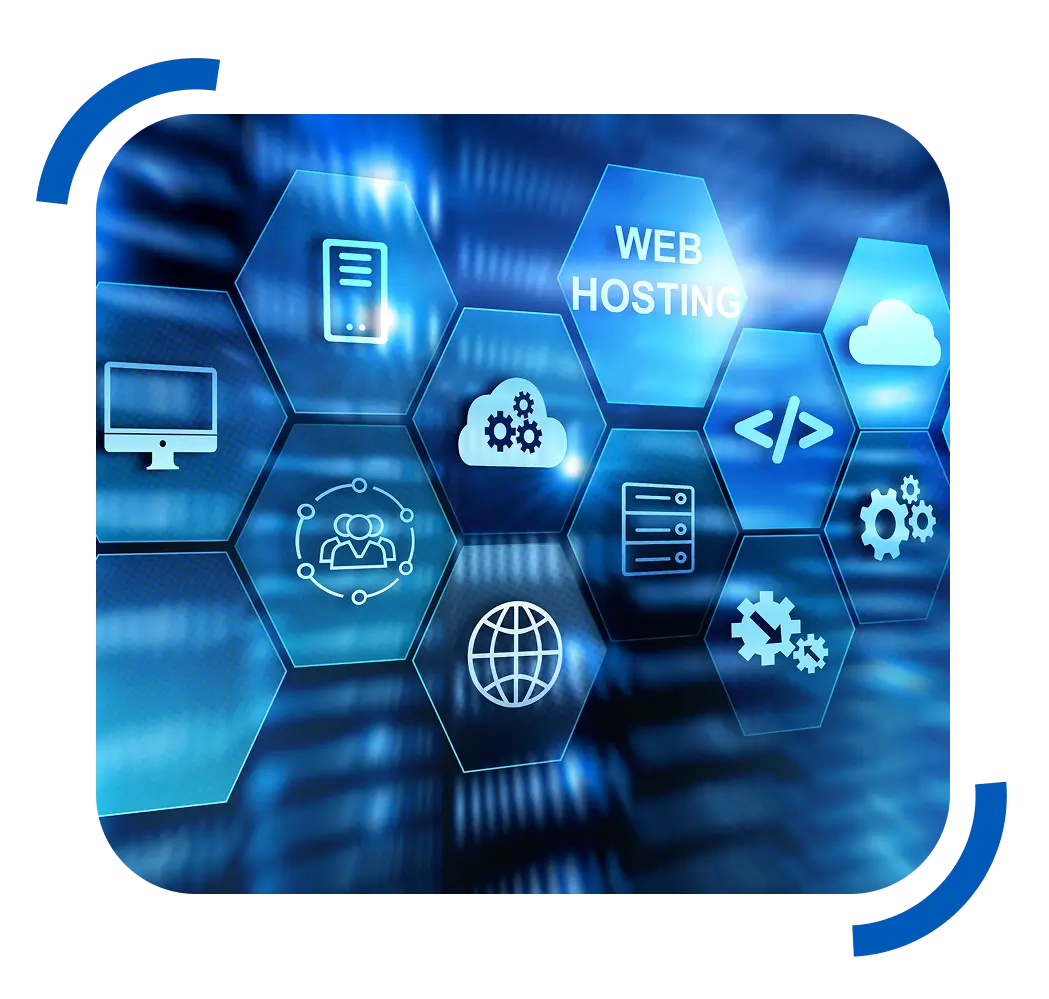 IT Solutions Company Services offering secure web hosting, cloud database management, and network infrastructure.